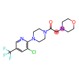 1-(4-[3-CHLORO-5-(TRIFLUOROMETHYL)-2-PYRIDINYL]PIPERAZINO)-2-MORPHOLINO-1-ETHANONE