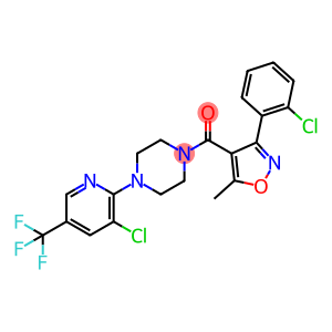 [3-(2-CHLOROPHENYL)-5-METHYL-4-ISOXAZOLYL](4-[3-CHLORO-5-(TRIFLUOROMETHYL)-2-PYRIDINYL]PIPERAZINO)METHANONE