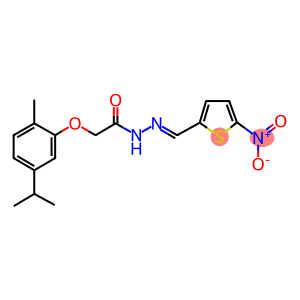 N'-({5-nitro-2-thienyl}methylene)-2-(5-isopropyl-2-methylphenoxy)acetohydrazide