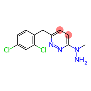 3-[(2,4-dichlorophenyl)methyl]-6-(1-methylhydrazin-1-yl)pyridazine