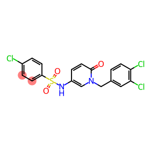 4-CHLORO-N-[1-(3,4-DICHLOROBENZYL)-6-OXO-1,6-DIHYDRO-3-PYRIDINYL]BENZENESULFONAMIDE