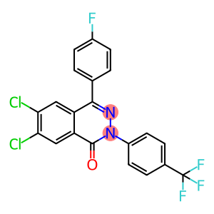 6,7-dichloro-4-(4-fluorophenyl)-2-[4-(trifluoromethyl)phenyl]-1,2-dihydrophthalazin-1-one