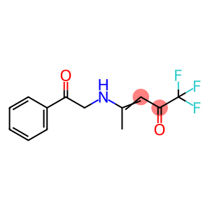 1,1,1-TRIFLUORO-4-[(2-OXO-2-PHENYLETHYL)AMINO]-3-PENTEN-2-ONE