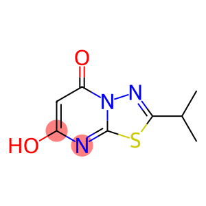 5H-1,3,4-Thiadiazolo[3,2-a]pyrimidin-5-one, 7-hydroxy-2-(1-methylethyl)- (9CI)