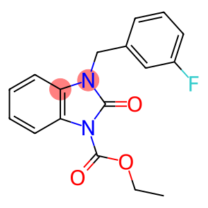 ETHYL 3-(3-FLUOROBENZYL)-2-OXO-2,3-DIHYDRO-1H-1,3-BENZIMIDAZOLE-1-CARBOXYLATE