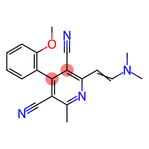 2-[2-(DIMETHYLAMINO)VINYL]-4-(2-METHOXYPHENYL)-6-METHYL-3,5-PYRIDINEDICARBONITRILE