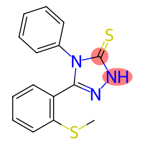 3H-1,2,4-Triazole-3-thione, 2,4-dihydro-5-[2-(methylthio)phenyl]-4-phenyl-
