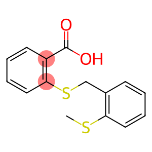 2-([2-(METHYLSULFANYL)BENZYL]SULFANYL)BENZENECARBOXYLIC ACID