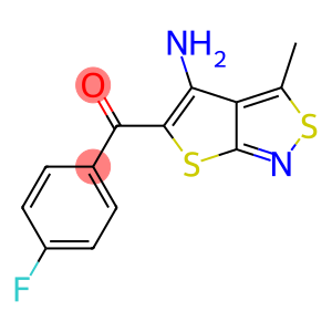 (4-AMINO-3-METHYLTHIENO[2,3-C]ISOTHIAZOL-5-YL)(4-FLUOROPHENYL)METHANONE