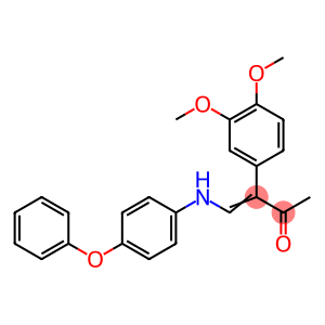 3-(3,4-DIMETHOXYPHENYL)-4-(4-PHENOXYANILINO)-3-BUTEN-2-ONE