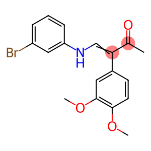 4-(3-BROMOANILINO)-3-(3,4-DIMETHOXYPHENYL)-3-BUTEN-2-ONE