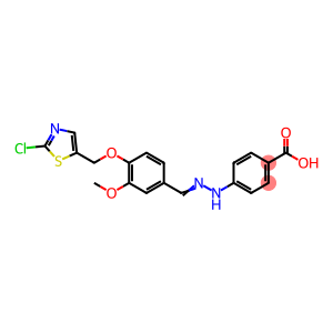 Benzoic acid, 4-[2-[[4-[(2-chloro-5-thiazolyl)methoxy]-3-methoxyphenyl]methylene]hydrazinyl]-