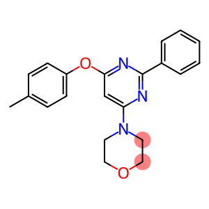 4-METHYLPHENYL 6-MORPHOLINO-2-PHENYL-4-PYRIMIDINYL ETHER