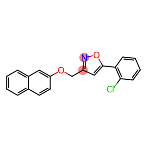 5-(2-CHLOROPHENYL)-3-[(2-NAPHTHYLOXY)METHYL]ISOXAZOLE