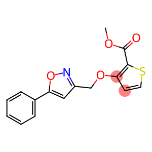 METHYL 3-[(5-PHENYL-3-ISOXAZOLYL)METHOXY]-2-THIOPHENECARBOXYLATE