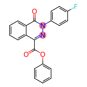 PHENYL 3-(4-FLUOROPHENYL)-4-OXO-3,4-DIHYDRO-1-PHTHALAZINECARBOXYLATE