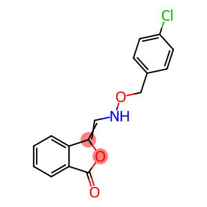 3-(([(4-CHLOROBENZYL)OXY]AMINO)METHYLENE)-2-BENZOFURAN-1(3H)-ONE