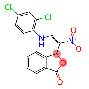 3-[(E)-2-[(2,4-dichlorophenyl)amino]-1-nitroethenyl]-1,3-dihydro-2-benzofuran-1-one
