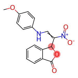 3-[2-(4-METHOXYANILINO)-1-NITROVINYL]-2-BENZOFURAN-1(3H)-ONE