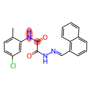 N-(5-chloro-2-methylphenyl)-2-[2-(1-naphthylmethylene)hydrazino]-2-oxoacetamide