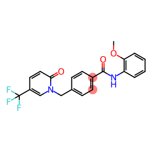 N-(2-METHOXYPHENYL)-4-([2-OXO-5-(TRIFLUOROMETHYL)-1(2H)-PYRIDINYL]METHYL)BENZENECARBOXAMIDE