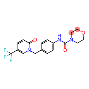 N-(4-{[2-oxo-5-(trifluoromethyl)-1,2-dihydropyridin-1-yl]methyl}phenyl)morpholine-4-carboxamide