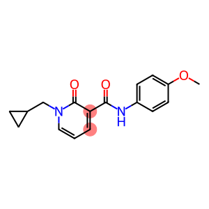 3-Pyridinecarboxamide, 1-(cyclopropylmethyl)-1,2-dihydro-N-(4-methoxyphenyl)-2-oxo-