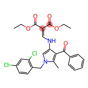 DIETHYL 2-(([4-BENZOYL-1-(2,4-DICHLOROBENZYL)-5-METHYL-1H-PYRROL-3-YL]AMINO)METHYLENE)MALONATE
