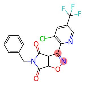 4H-Pyrrolo[3,4-d]isoxazole-4,6(5H)-dione, 3-[3-chloro-5-(trifluoromethyl)-2-pyridinyl]-3a,6a-dihydro-5-(phenylmethyl)-