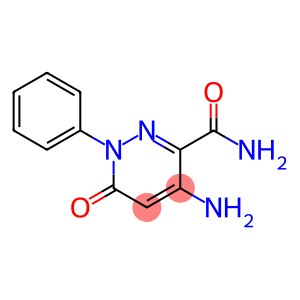 3-Pyridazinecarboxamide, 4-amino-1,6-dihydro-6-oxo-1-phenyl-