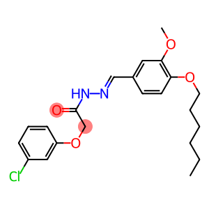 2-(3-chlorophenoxy)-N'-[4-(hexyloxy)-3-methoxybenzylidene]acetohydrazide