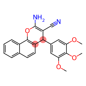 2-AMINO-4-(3,4,5-TRIMETHOXYPHENYL)-4H-BENZO[H]CHROMENE-3-CARBONITRILE