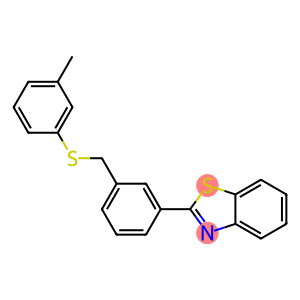 2-(3-{[(3-methylphenyl)sulfanyl]methyl}phenyl)-1,3-benzothiazole