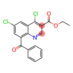 ETHYL 8-BENZOYL-4,6-DICHLORO-3-QUINOLINECARBOXYLATE