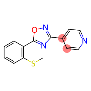 4-(5-[2-(METHYLSULFANYL)PHENYL]-1,2,4-OXADIAZOL-3-YL)PYRIDINE