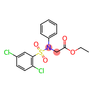 ethyl 2-(N-phenyl2,5-dichlorobenzenesulfonamido)acetate