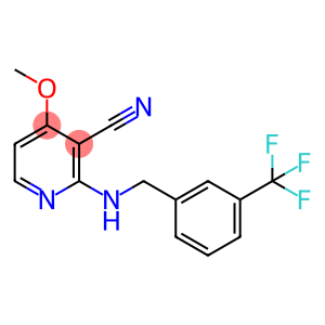 4-METHOXY-2-([3-(TRIFLUOROMETHYL)BENZYL]AMINO)NICOTINONITRILE