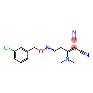 Propanedinitrile, 2-[3-[[(3-chlorophenyl)methoxy]imino]-1-(dimethylamino)propylidene]-
