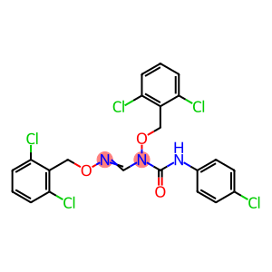 N'-(4-CHLOROPHENYL)-N-[(2,6-DICHLOROBENZYL)OXY]-N-(([(2,6-DICHLOROBENZYL)OXY]IMINO)METHYL)UREA