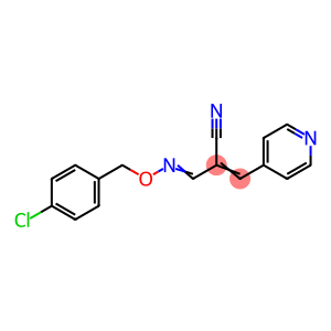 2-(([(4-CHLOROBENZYL)OXY]IMINO)METHYL)-3-(4-PYRIDINYL)ACRYLONITRILE