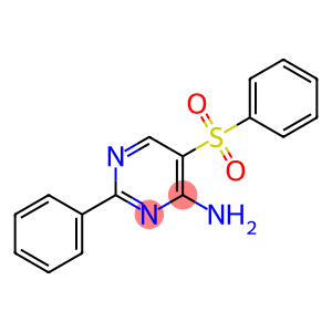 2-PHENYL-5-(PHENYLSULFONYL)-4-PYRIMIDINAMINE