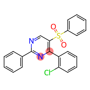 4-(2-CHLOROPHENYL)-2-PHENYL-5-PYRIMIDINYL PHENYL SULFONE
