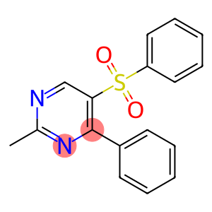 Pyrimidine, 2-methyl-4-phenyl-5-(phenylsulfonyl)-