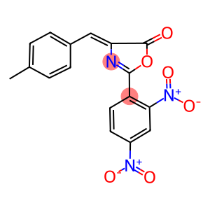 2-{2,4-bisnitrophenyl}-4-(4-methylbenzylidene)-1,3-oxazol-5(4H)-one