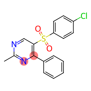 5-(4-chlorobenzenesulfonyl)-2-methyl-4-phenylpyrimidine