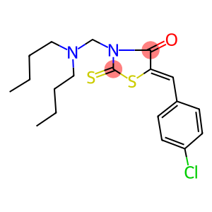 5-(4-chlorobenzylidene)-3-[(dibutylamino)methyl]-2-thioxo-1,3-thiazolidin-4-one