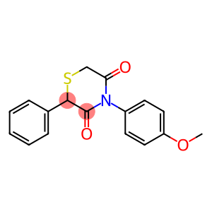 4-(4-METHOXYPHENYL)-2-PHENYL-3,5-THIOMORPHOLINEDIONE