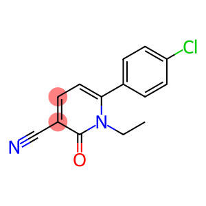 6-(4-chlorophenyl)-1-ethyl-2-oxo-1,2-dihydropyridine-3-carbonitrile