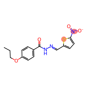 N'-({5-nitro-2-thienyl}methylene)-4-propoxybenzohydrazide