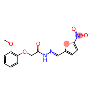 N'-({5-nitro-2-thienyl}methylene)-2-(2-methoxyphenoxy)acetohydrazide